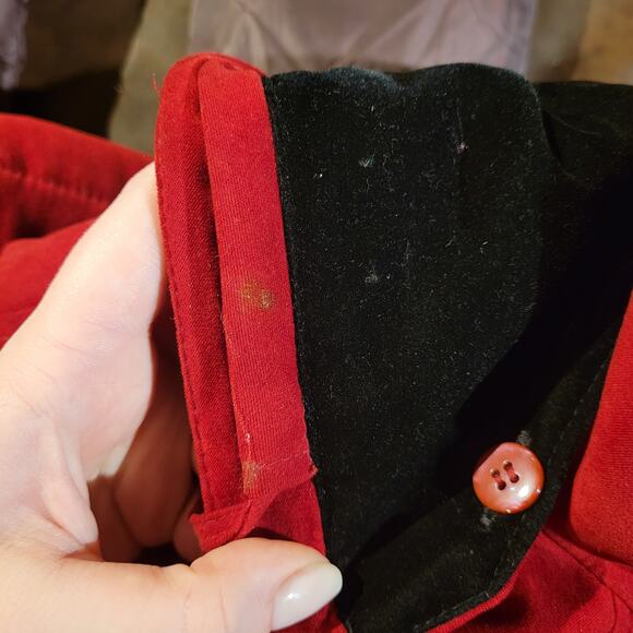 Fleet Street LTD. Removable Hood Full Zip Lined Anorak Jacket Red Womens Size M - Picture 10 of 12